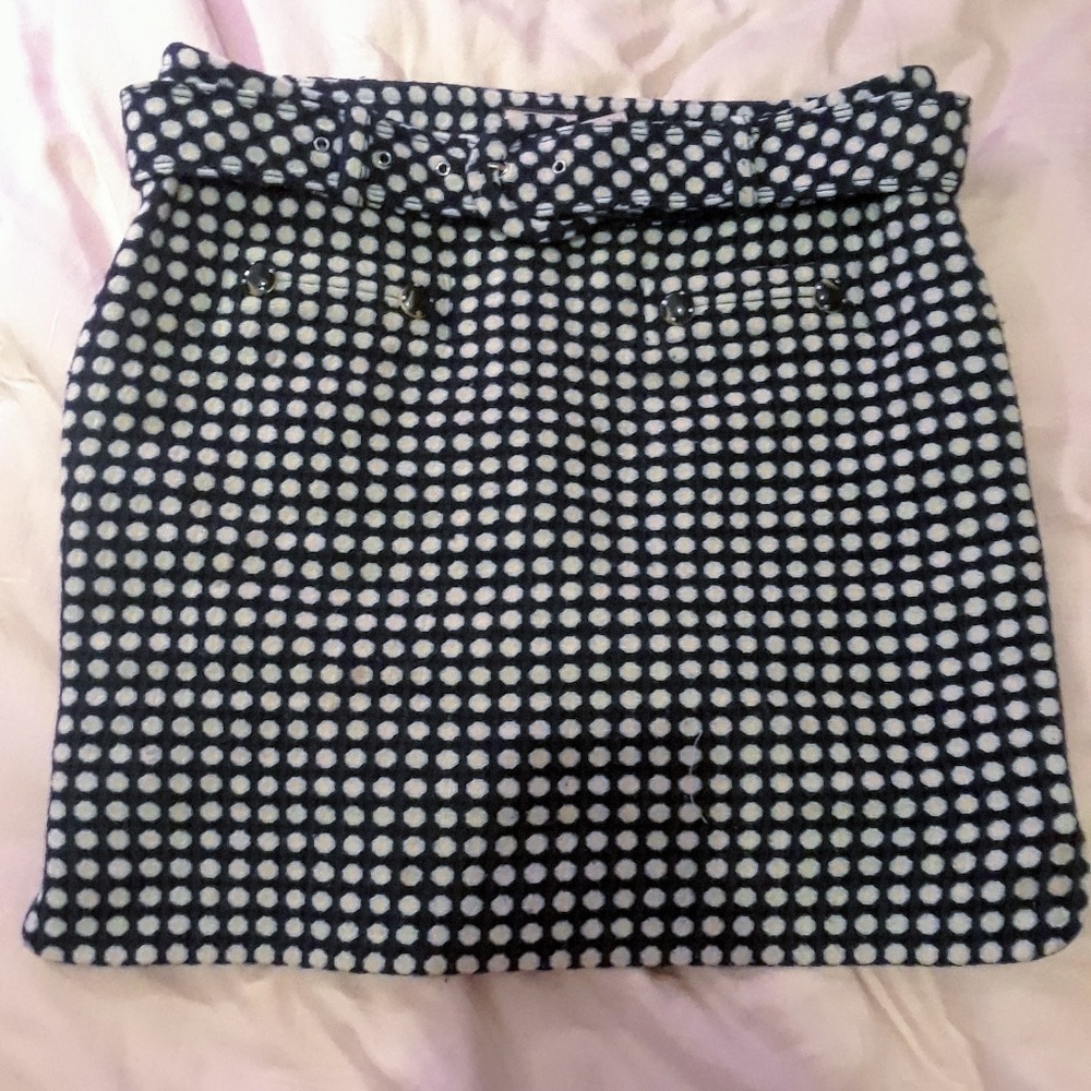 Rare Blue & White Polka Dot Juicy Couture Skirt